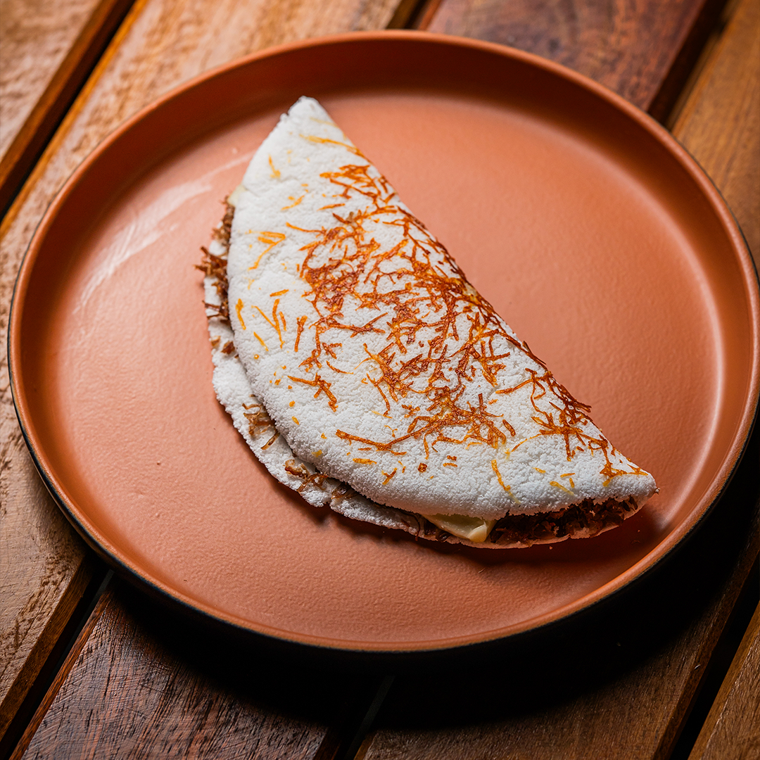 Tapioca com Carne de sol